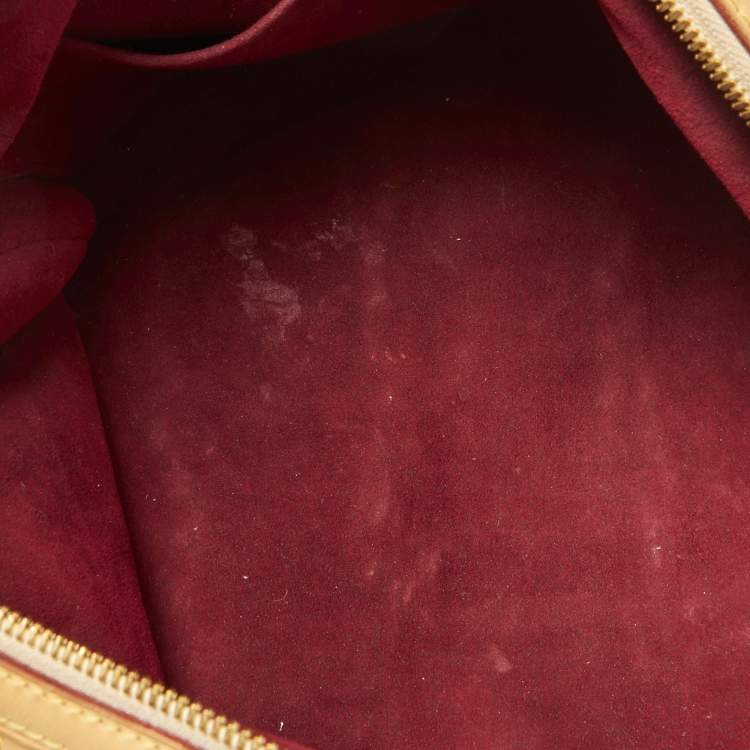 Pre Owned Louis Vuitton White Multicolor Monogram Canvas Courtney MM Bag