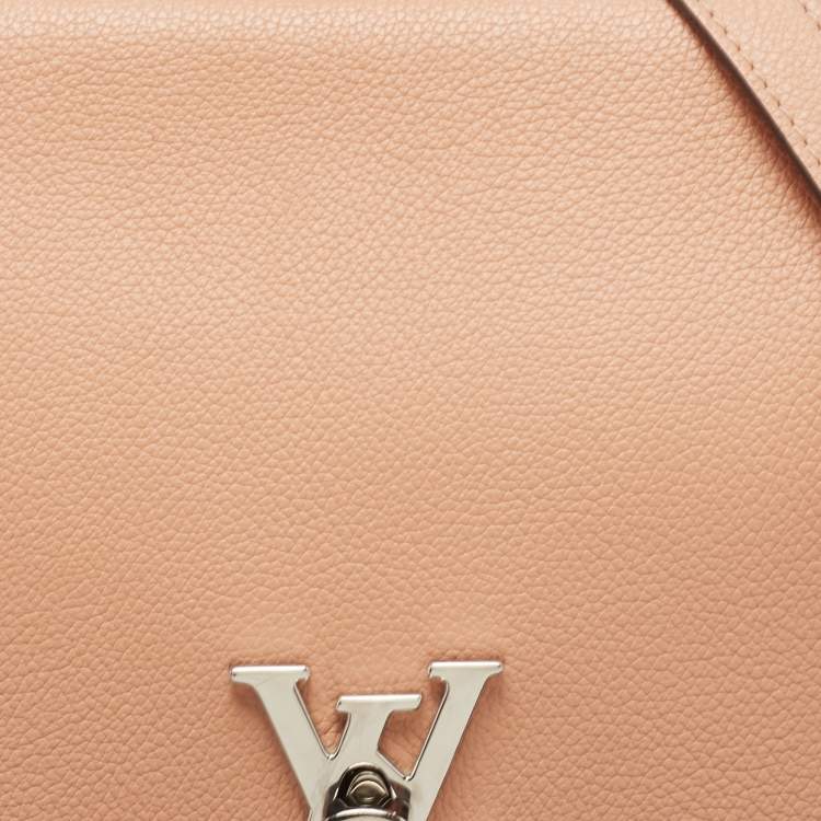 Pre Owned Louis Vuitton Tricolor Leather Lockme II Top Handle Bag