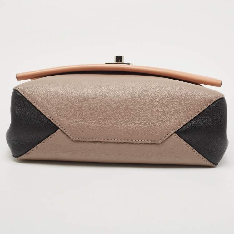Pre Owned Louis Vuitton Tricolor Leather Lockme II Top Handle Bag