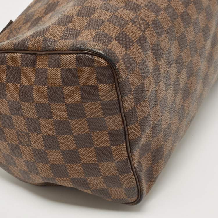 Pre Owned Louis Vuitton Damier Ebene Canvas Speedy 30 Bag