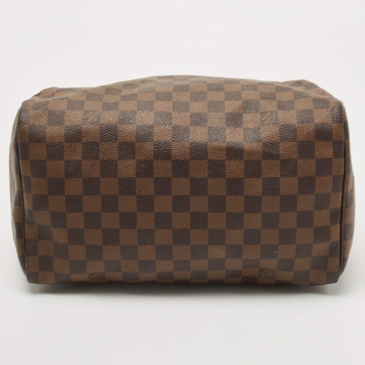 Pre Owned Louis Vuitton Damier Ebene Canvas Speedy 30 Bag