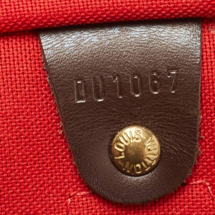Pre Owned Louis Vuitton Damier Ebene Canvas Speedy 30 Bag