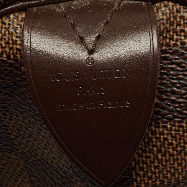 Pre Owned Louis Vuitton Damier Ebene Canvas Speedy 30 Bag
