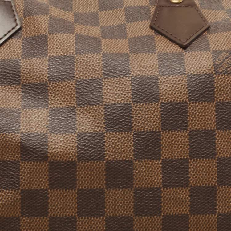 Pre Owned Louis Vuitton Damier Ebene Canvas Speedy 30 Bag