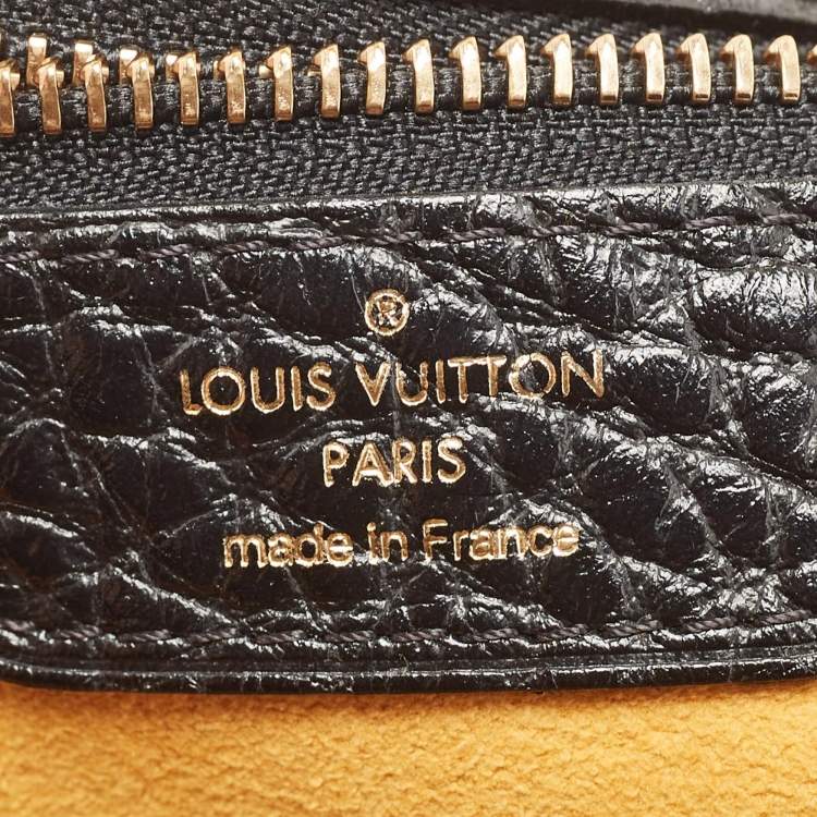 Pre Owned Louis Vuitton Black Denim Monogram Surya XL Bag