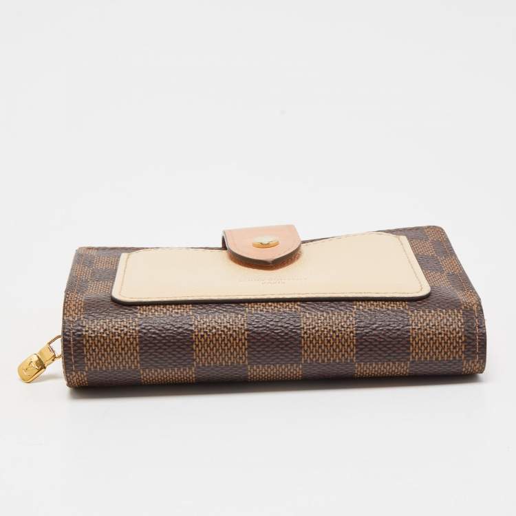 Pre Owned Louis Vuitton Damier Ebene Canvas Juliette Wallet