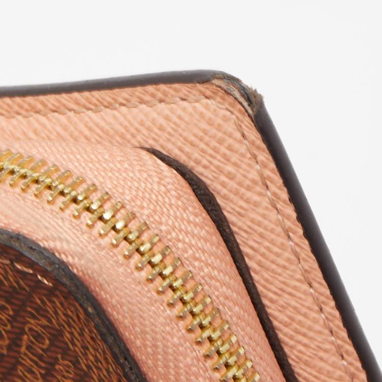 Pre Owned Louis Vuitton Damier Ebene Canvas Juliette Wallet