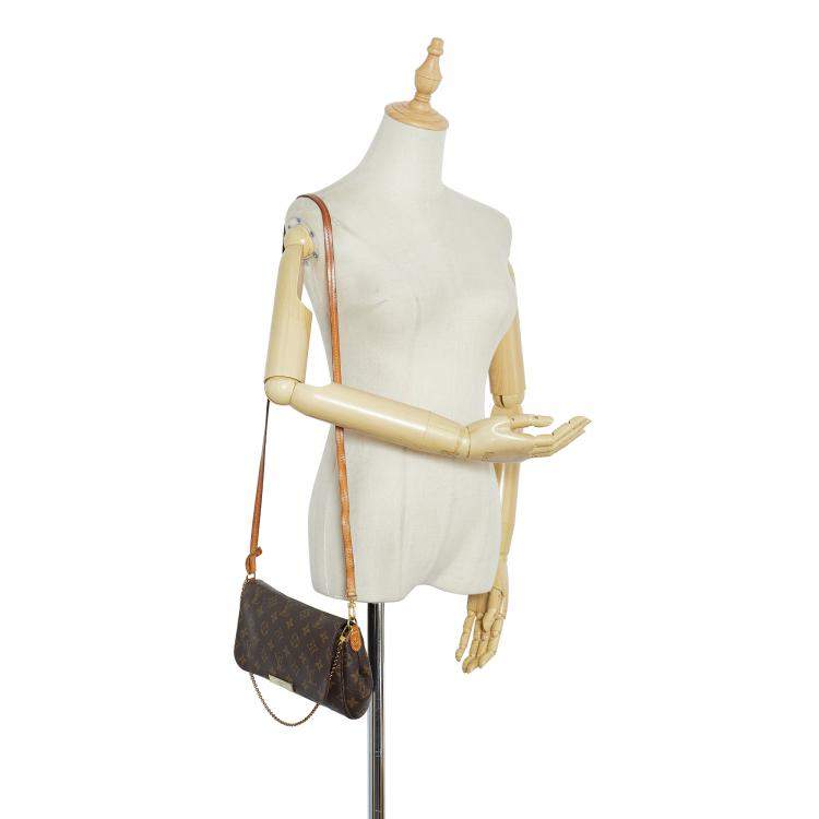 Pre Owned Louis Vuitton Brown Monogram Favorite MM