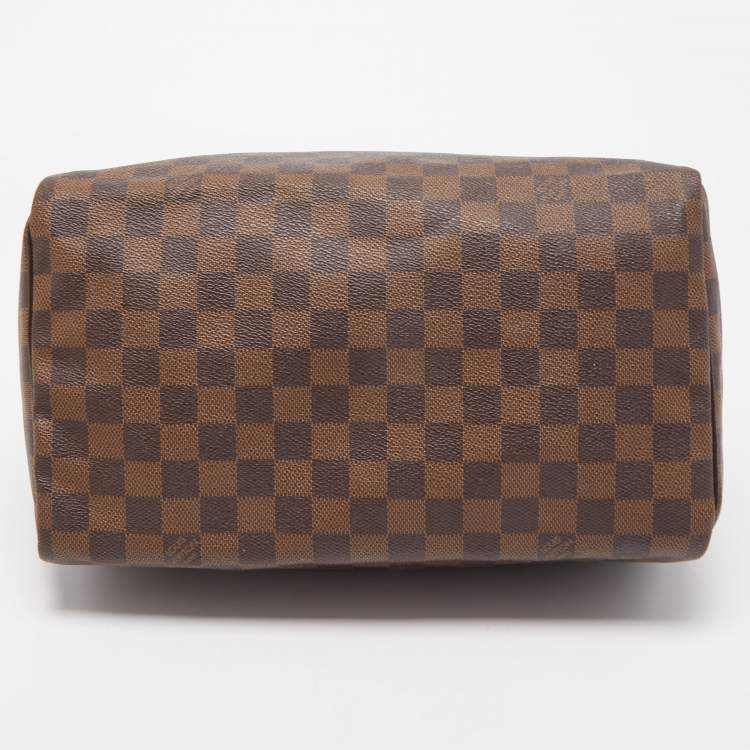 Pre Owned Louis Vuitton Damier Ebene Canvas Speedy 30 Bag