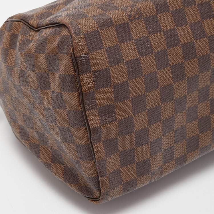 Pre Owned Louis Vuitton Damier Ebene Canvas Speedy 30 Bag