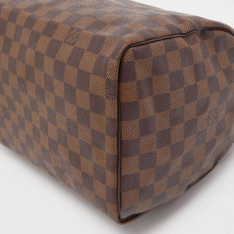 Pre Owned Louis Vuitton Damier Ebene Canvas Speedy 30 Bag