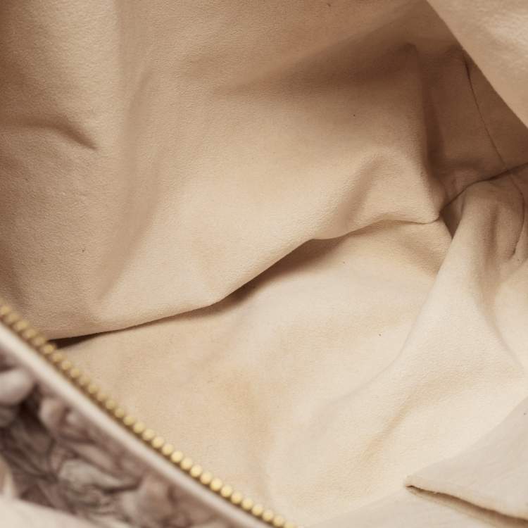 Pre Owned Louis Vuitton Ecru Monogram Leather Limited Edition Olympe Nimbus GM Bag