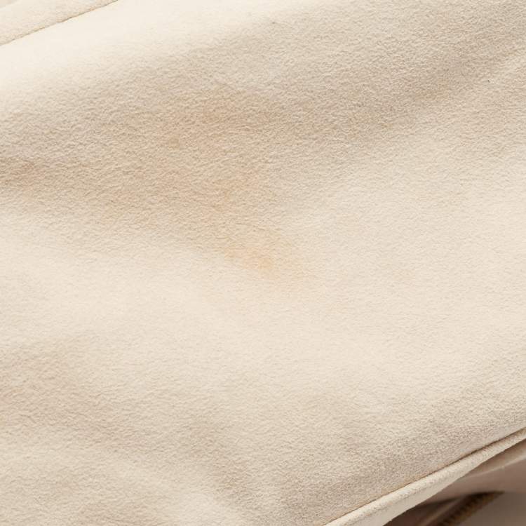 Pre Owned Louis Vuitton Ecru Monogram Leather Limited Edition Olympe Nimbus GM Bag