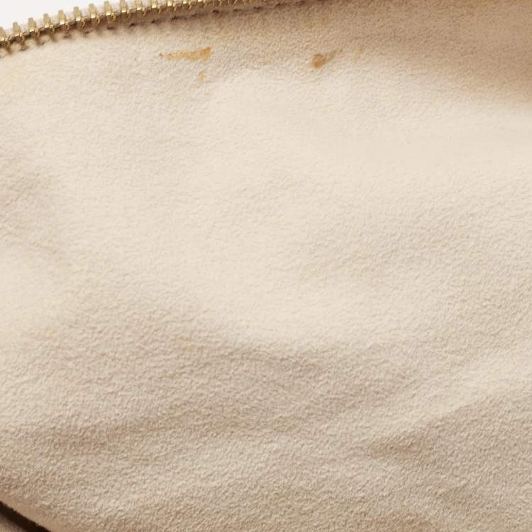 Pre Owned Louis Vuitton Ecru Monogram Leather Limited Edition Olympe Nimbus GM Bag