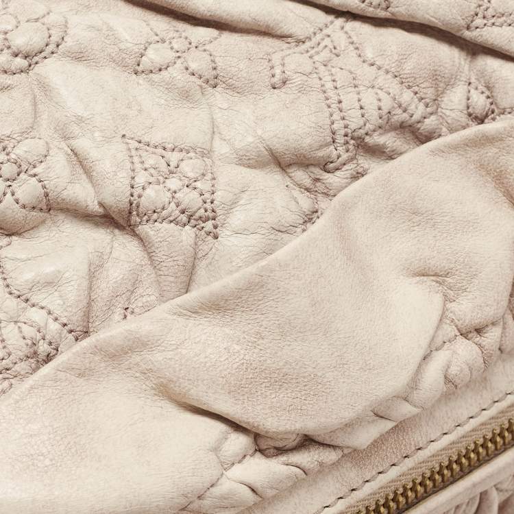 Pre Owned Louis Vuitton Ecru Monogram Leather Limited Edition Olympe Nimbus GM Bag