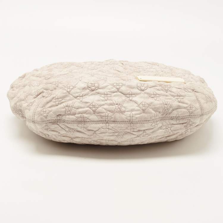 Pre Owned Louis Vuitton Ecru Monogram Leather Limited Edition Olympe Nimbus GM Bag