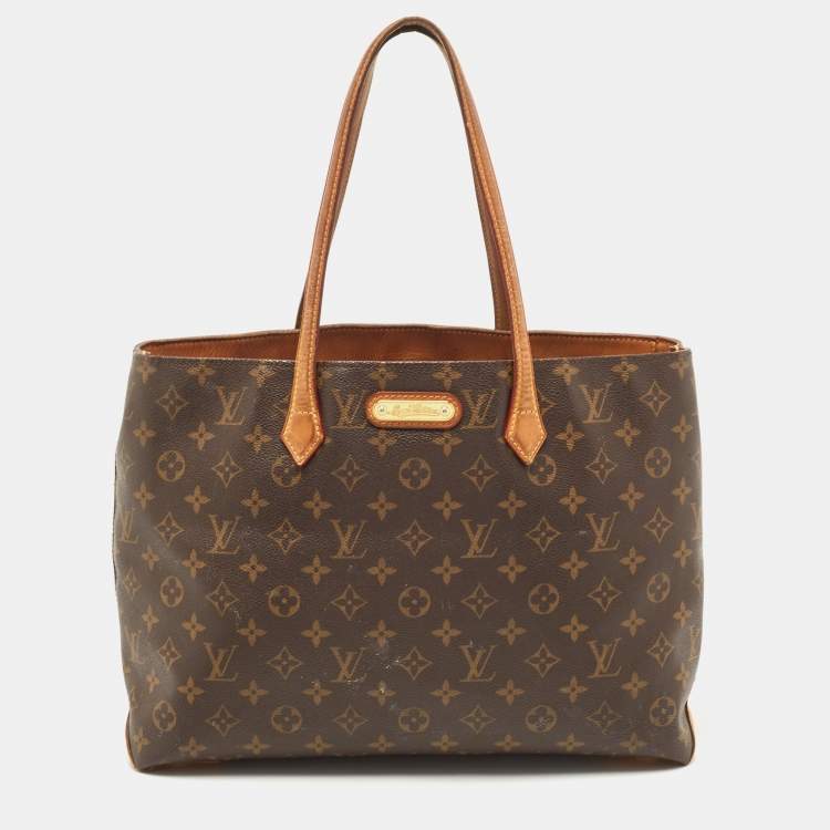 Pre Owned Louis Vuitton Monogram Canvas Wilshire MM Bag