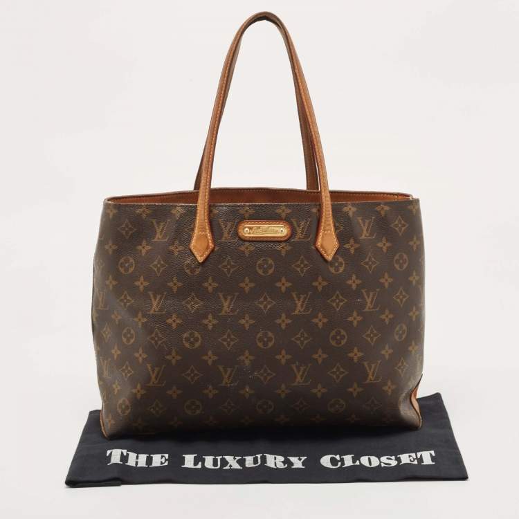 Pre Owned Louis Vuitton Monogram Canvas Wilshire MM Bag