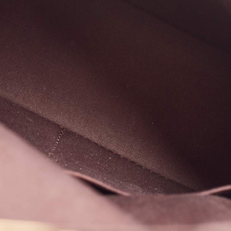 Pre Owned Louis Vuitton Amarante Monogram Vernis Pasadena Bag