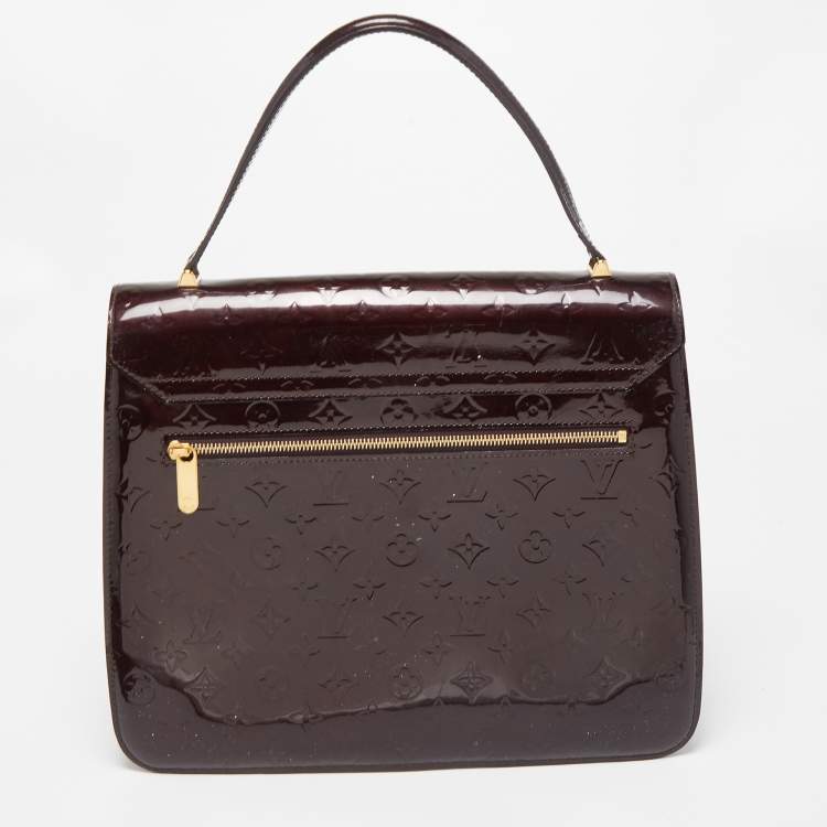 Pre Owned Louis Vuitton Amarante Monogram Vernis Mirada Bag
