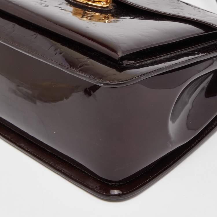 Pre Owned Louis Vuitton Amarante Monogram Vernis Mirada Bag