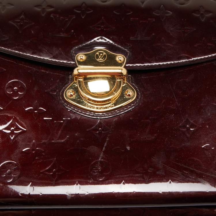 Pre Owned Louis Vuitton Amarante Monogram Vernis Mirada Bag