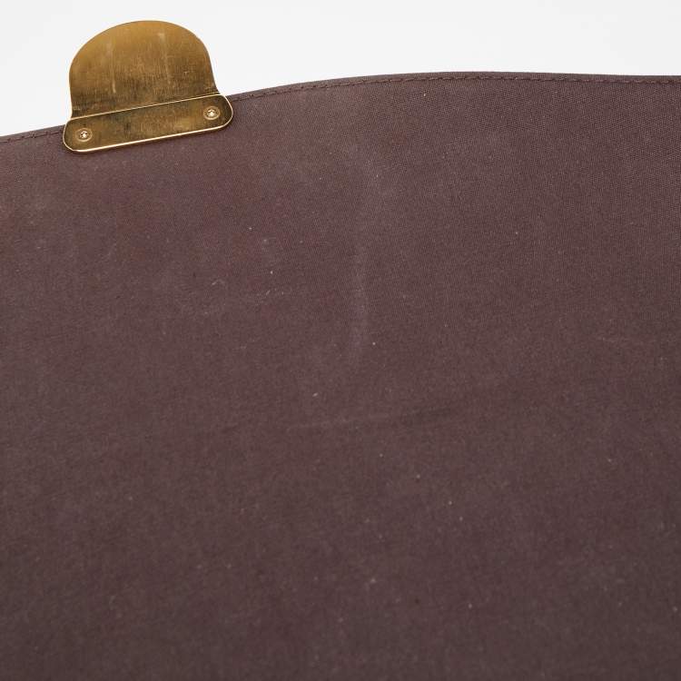 Pre Owned Louis Vuitton Amarante Monogram Vernis Mirada Bag