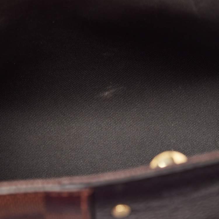 Pre Owned Louis Vuitton Black Damier Ebene Canvas Bond Street BB Bag