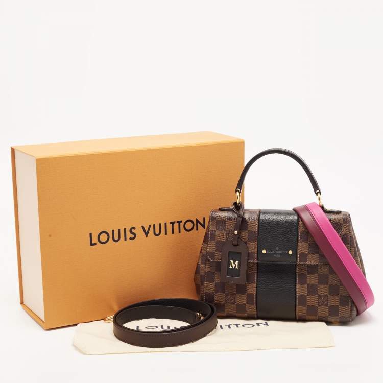Pre Owned Louis Vuitton Black Damier Ebene Canvas Bond Street BB Bag