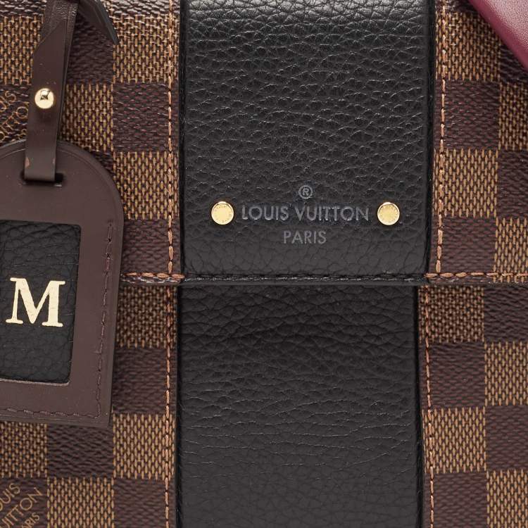 Pre Owned Louis Vuitton Black Damier Ebene Canvas Bond Street BB Bag