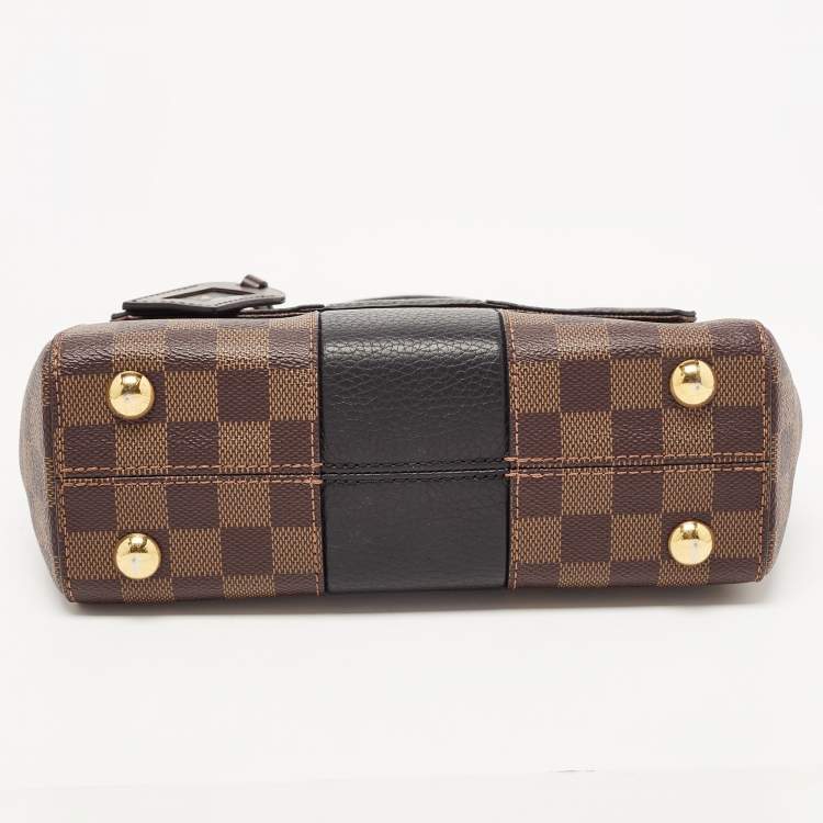 Pre Owned Louis Vuitton Black Damier Ebene Canvas Bond Street BB Bag