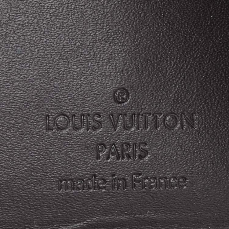 Pre Owned Louis Vuitton Terre D'Ombre Monogram Vernis Victorine Wallet 