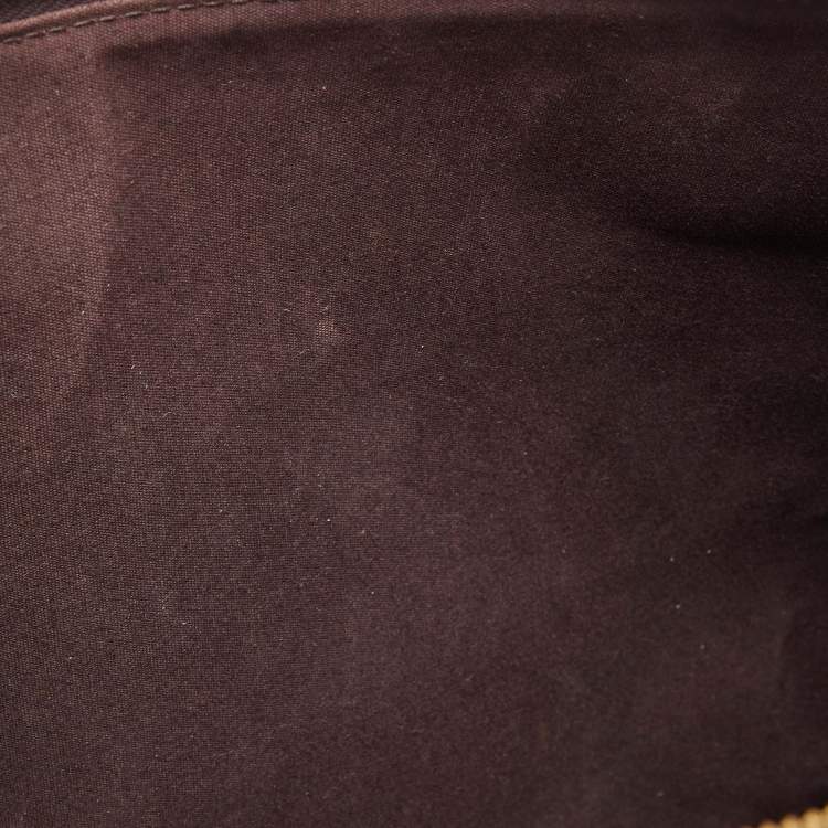 Pre Owned Louis Vuitton Amarante Monogram Vernis Alma GM Bag