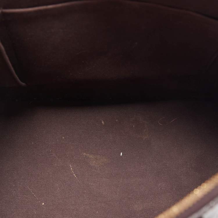 Pre Owned Louis Vuitton Amarante Monogram Vernis Alma GM Bag