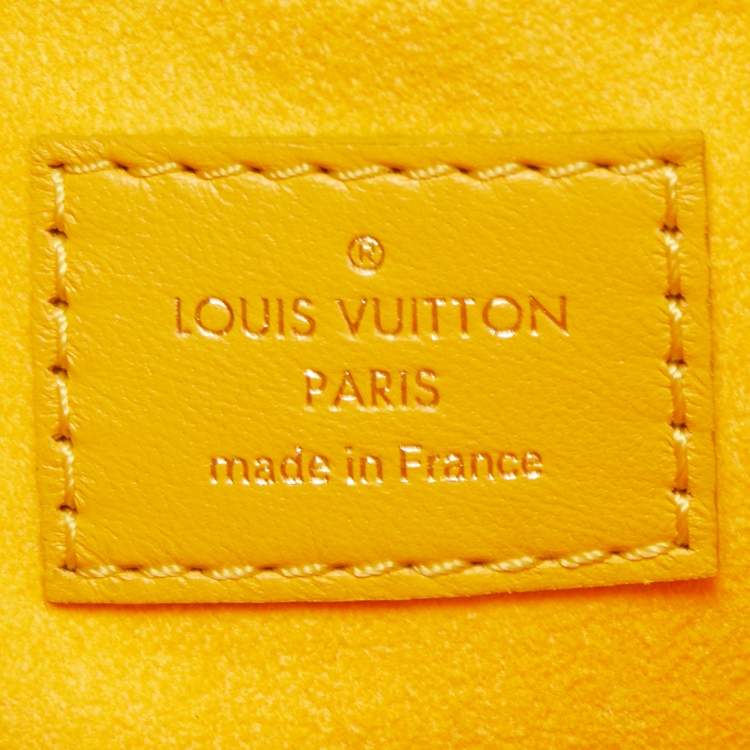 Pre Owned Louis Vuitton Sunflower Puffy Monogram Leather Coussin PM Bag