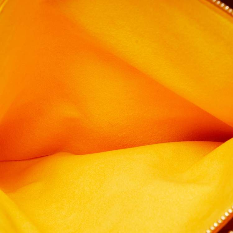 Pre Owned Louis Vuitton Sunflower Puffy Monogram Leather Coussin PM Bag