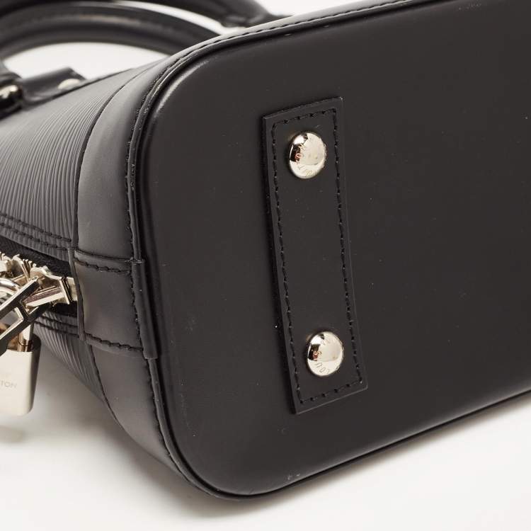 Pre Owned Louis Vuitton Black Epi Leather Alma BB Bag