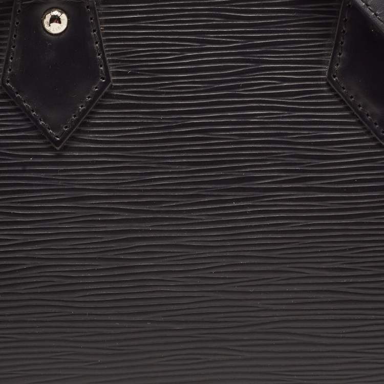 Pre Owned Louis Vuitton Black Epi Leather Alma BB Bag