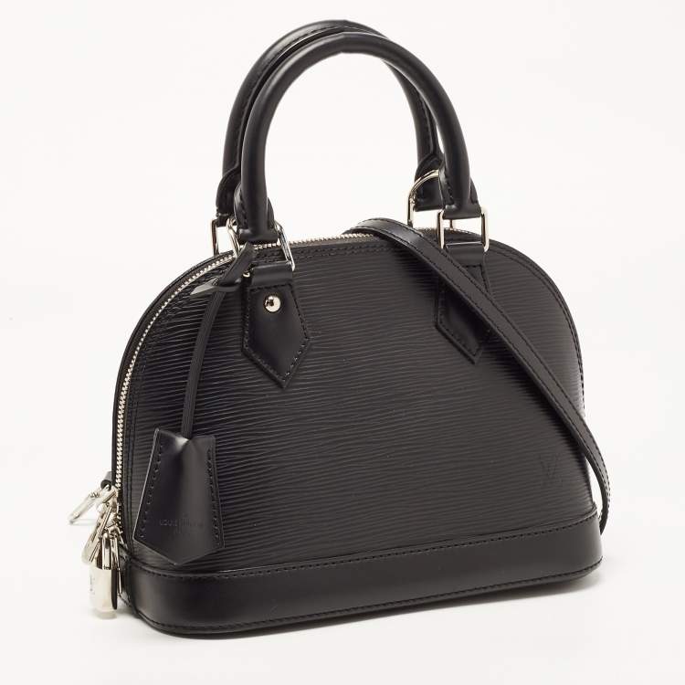 Pre Owned Louis Vuitton Black Epi Leather Alma BB Bag