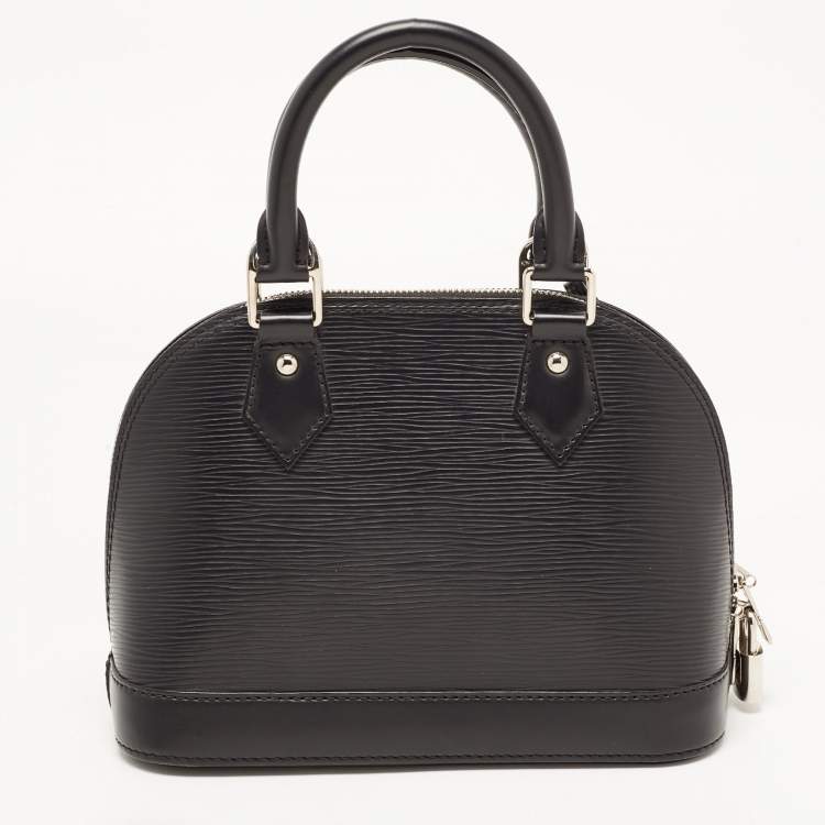 Pre Owned Louis Vuitton Black Epi Leather Alma BB Bag