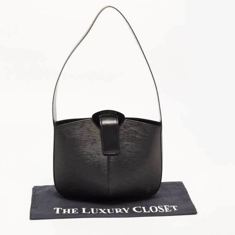 Pre Owned Louis Vuitton Black Epi Leather Reverie Bag