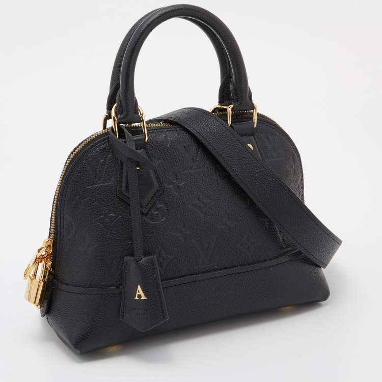 Pre Owned Louis Vuitton Black Empreinte Monogram Leather Neo Alma BB Bag