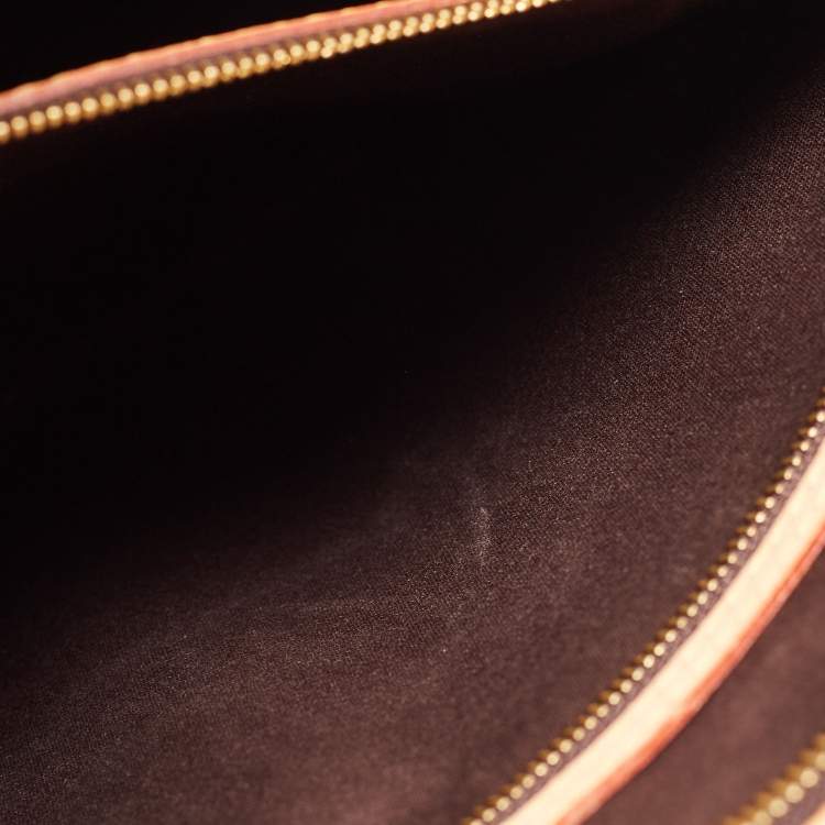 Pre Owned Louis Vuitton Amarante Monogram Vernis Brea GM Bag