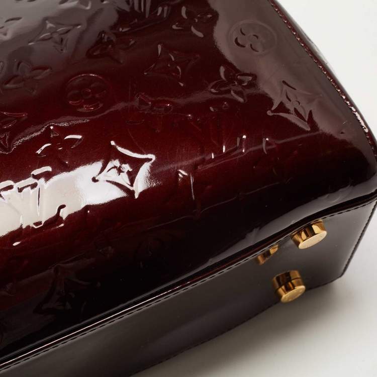 Pre Owned Louis Vuitton Amarante Monogram Vernis Brea GM Bag