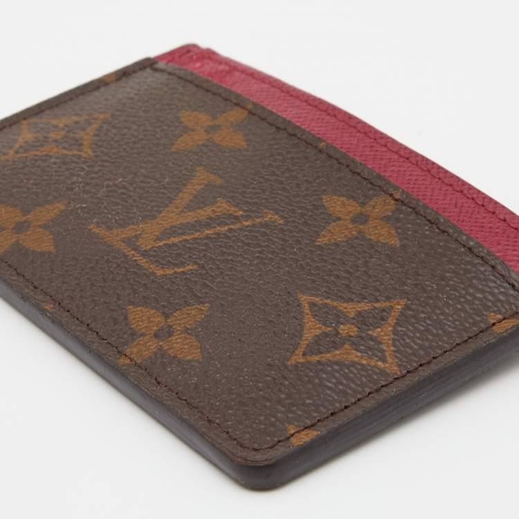 مملوكة مسبقًا Louis Vuitton Fuchsia Monogram Canvas Card Holder