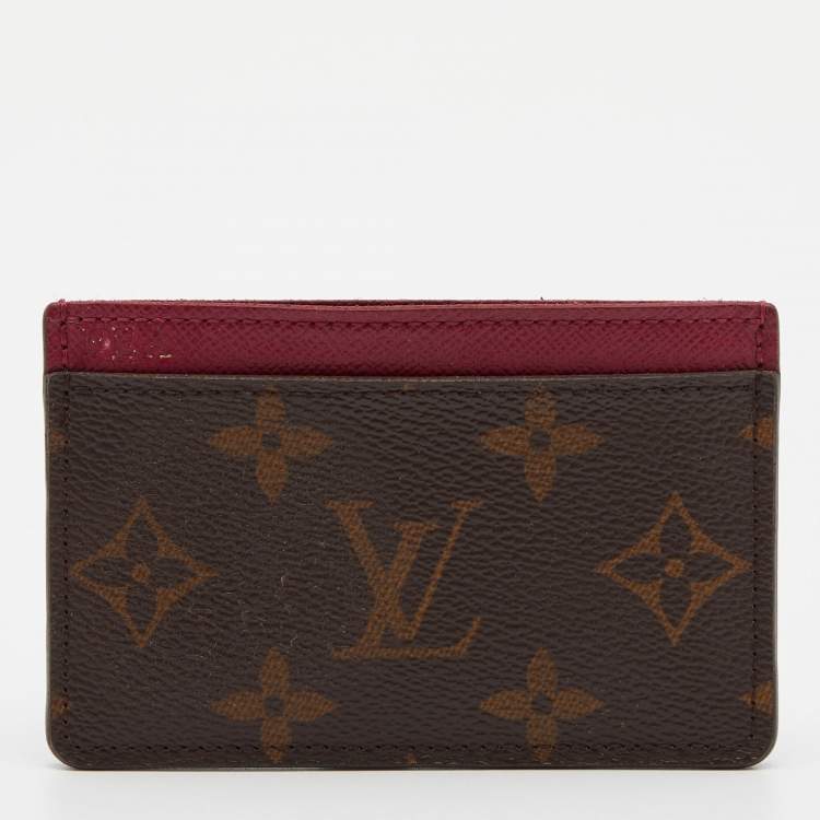  Louis Vuitton Women's Pre-Loved Card Holder, Monogram