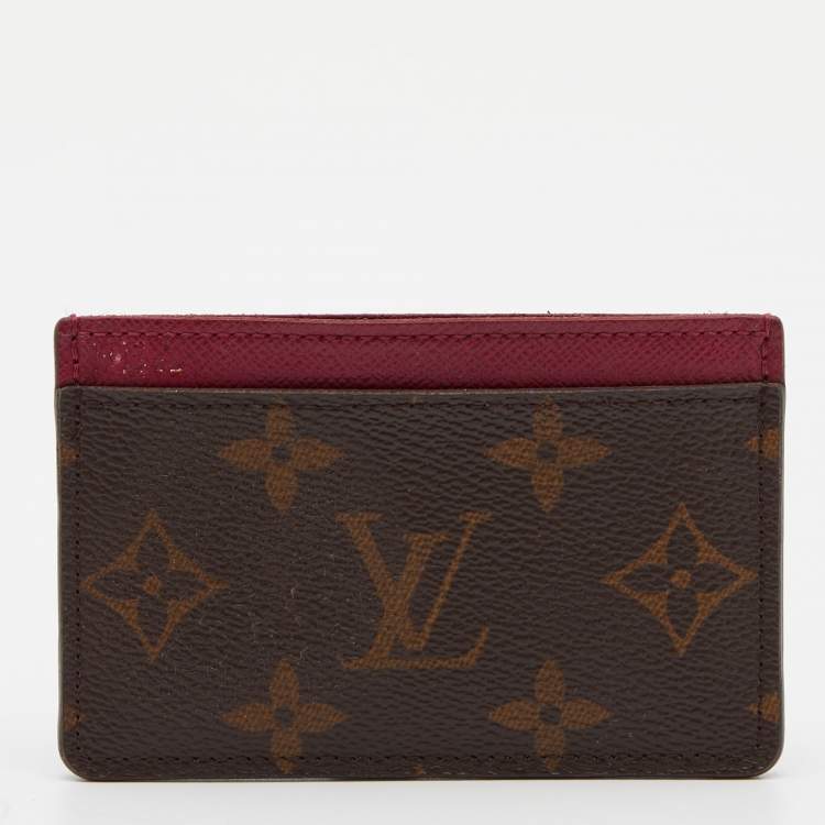 مملوكة مسبقًا Louis Vuitton Fuchsia Monogram Canvas Card Holder
