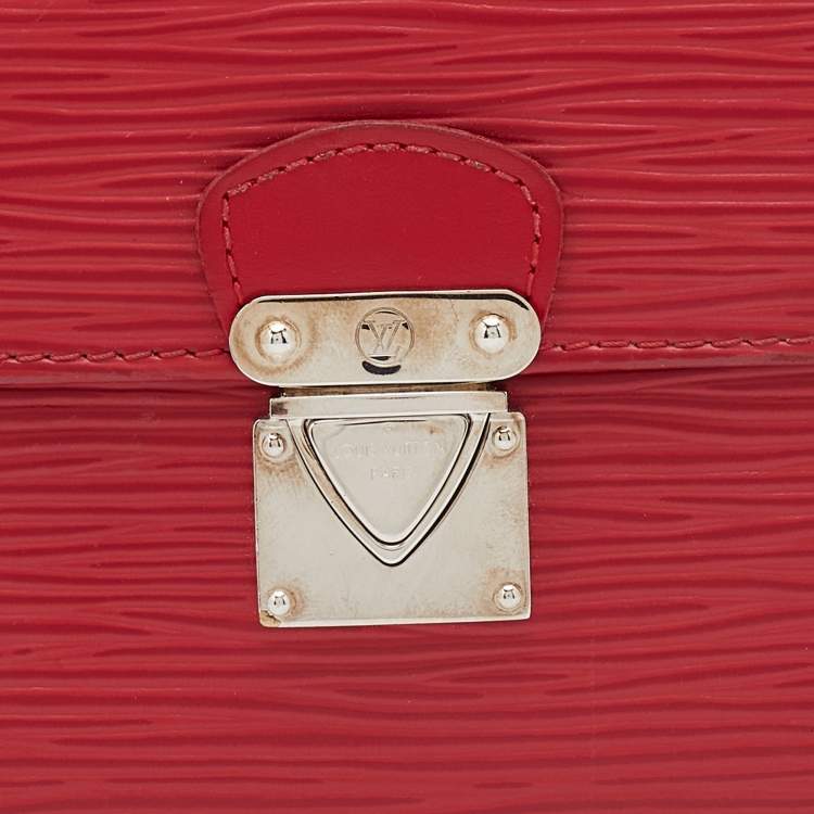 Pre Owned Louis Vuitton Rouge Epi Leather Koala Wallet