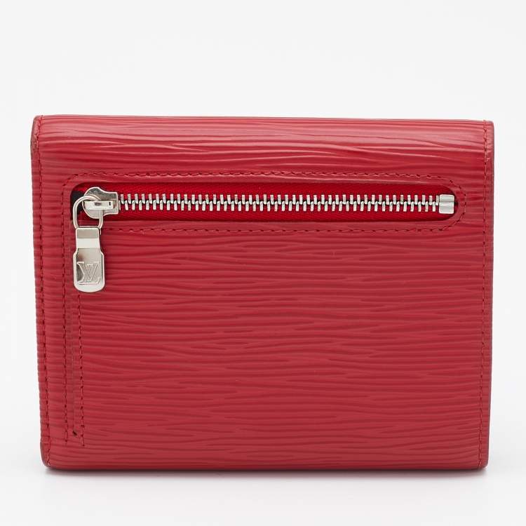 Pre Owned Louis Vuitton Rouge Epi Leather Koala Wallet