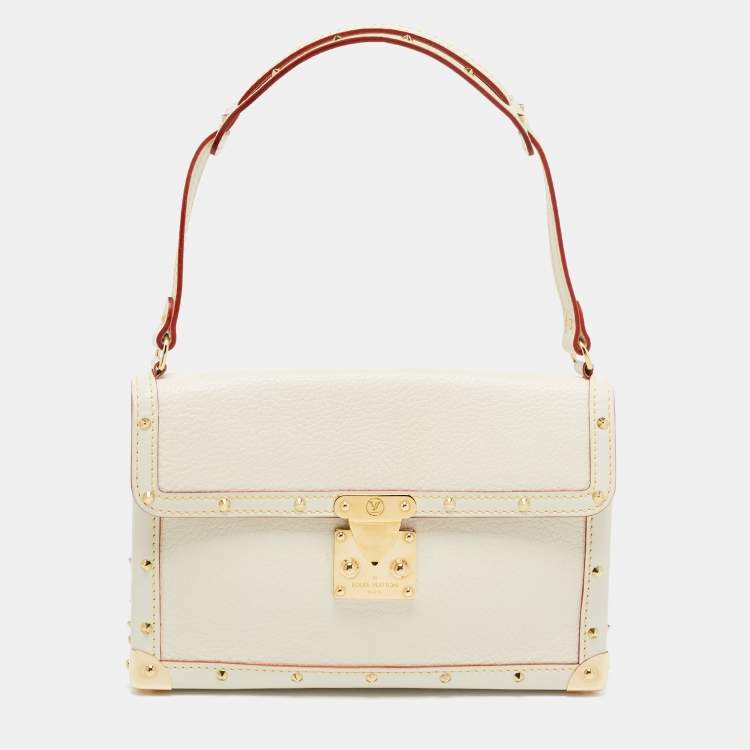 LOUIS VUITTON Suhali L'aimable Leather Shoulder Bag Off White